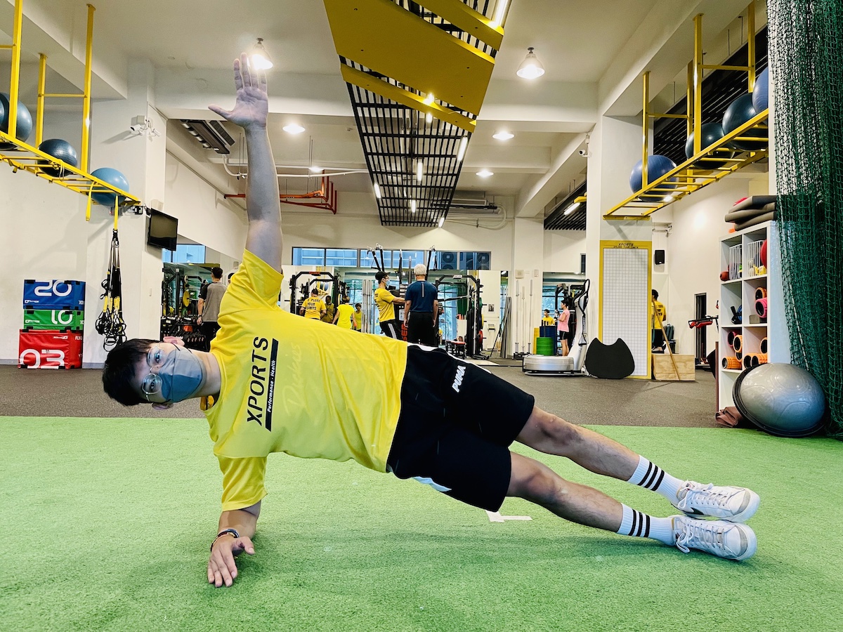 核心肌群-側平板式-進階版