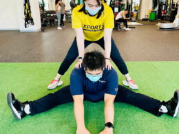 雙人伸展-手臂-背部