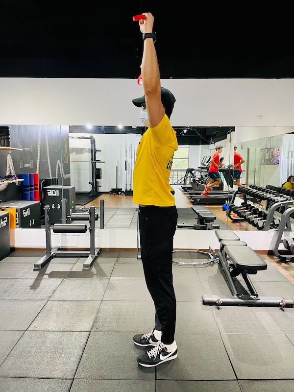 彈力帶訓練-背肌功能-LAT PULLDOWN 彈力帶下拉-3